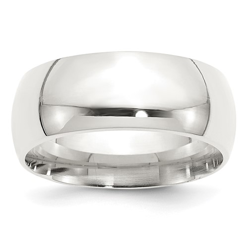 Sterling Silver 9mm Comfort Fit Band, Size 5