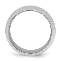 Sterling Silver Rhodium-plated 9mm Comfort Fit Band view 2