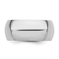 Sterling Silver Rhodium-plated 9mm Comfort Fit Band view 3