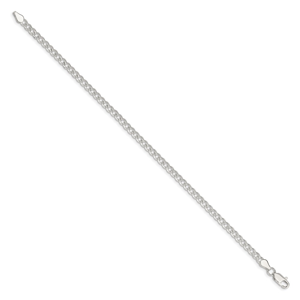 Sterling Silver 3.8mm PavÃ© Curb Chain (QCF100-8)