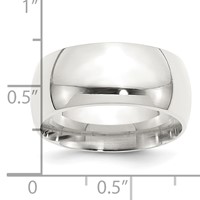 Sterling Silver 10mm Comfort Fit Band - Size 4 view 3