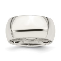 Sterling Silver 10mm Comfort Fit Band - Size 4 view 1