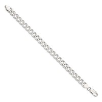 Sterling Silver 8.3mm Pavé Curb Chain view 2