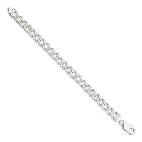 Sterling Silver 9.3mm Pavé Curb Chain view 2
