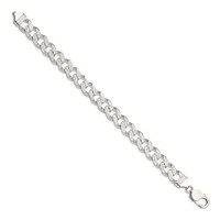 Sterling Silver 11.0mm Pavé Curb Chain view 2