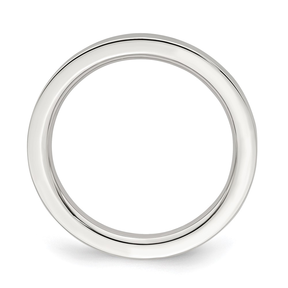 Sterling Silver 2mm Comfort Fit Flat Size 4 Band (QCFB020-4)