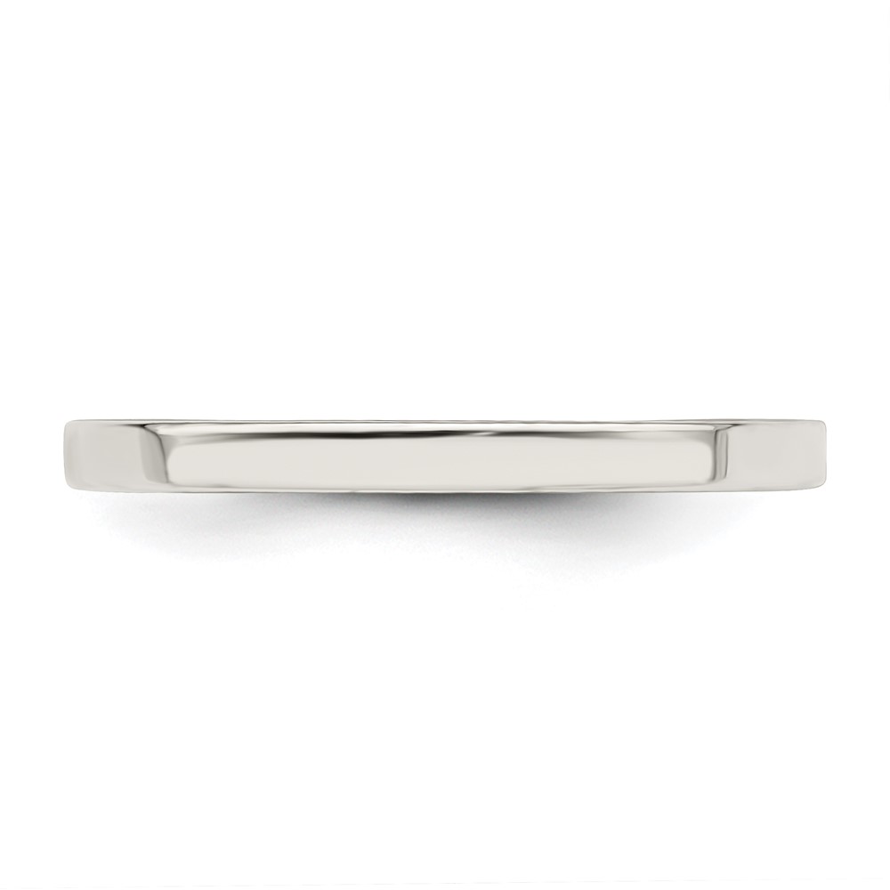 Sterling Silver 2mm Comfort Fit Flat Size 4 Band (QCFB020-4)