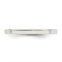 Sterling Silver 2mm Comfort Fit Flat Band view 4