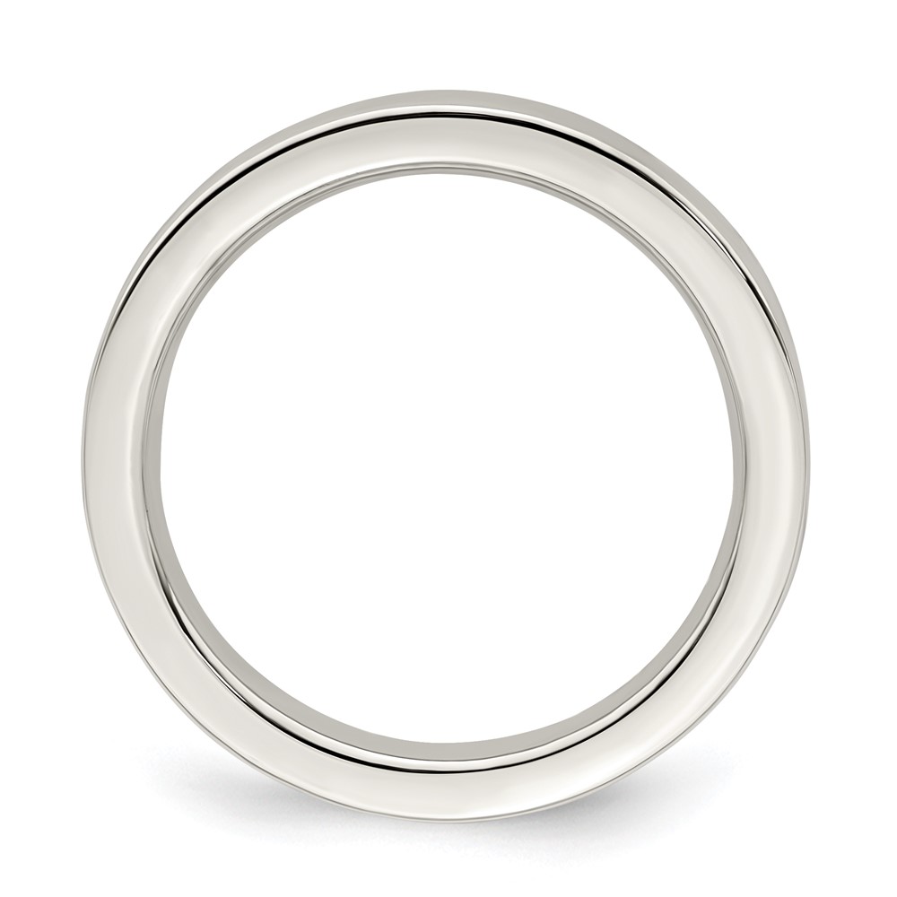 Sterling Silver 3mm Comfort Fit Flat Size 8 Band (QCFB030-8)
