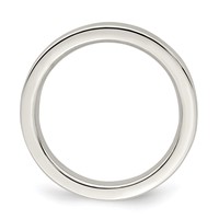 Sterling Silver 3mm Comfort Fit Flat Band view 2