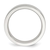 Sterling Silver 4mm Comfort Fit Flat Band view 2