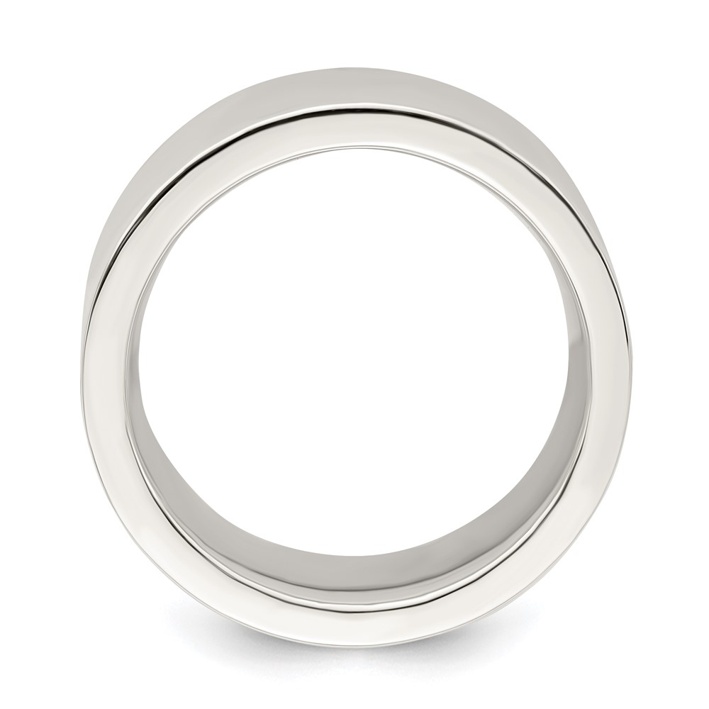Sterling Silver 9mm Comfort Fit Flat Size 5 Band (QCFB090-5)
