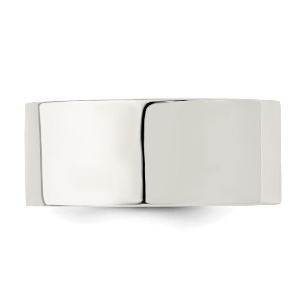 Sterling Silver 9mm Comfort Fit Flat Size 5 Band (QCFB090-5)
