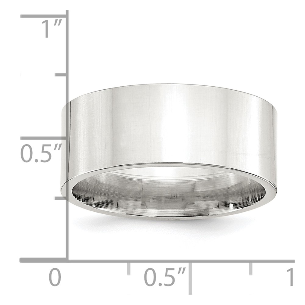 Sterling Silver 9mm Comfort Fit Flat Size 5 Band (QCFB090-5)