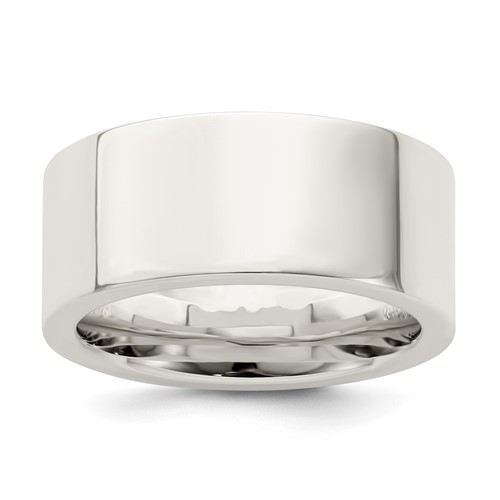 Sterling Silver 9mm Comfort Fit Flat Band, Size 5