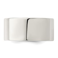 Sterling Silver 10mm Comfort Fit Flat Band view 4