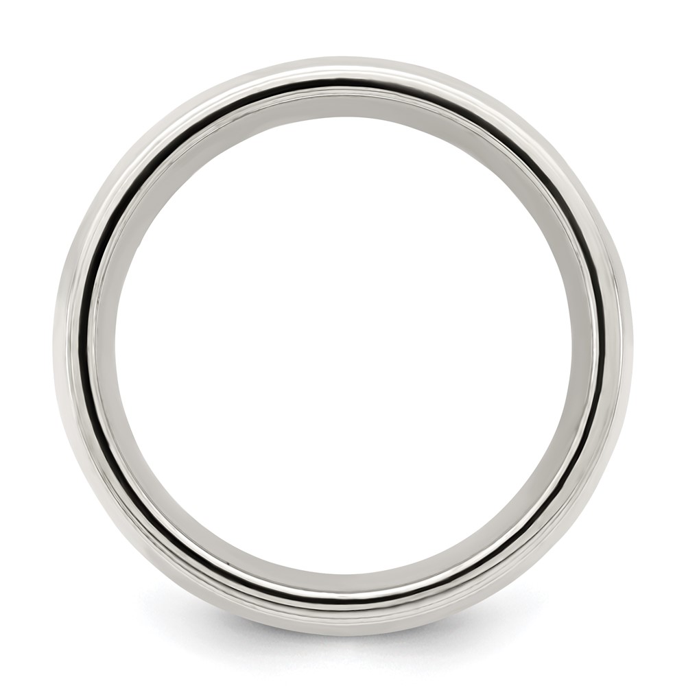Sterling Silver 9mm Comfort Fit Half Round Milgrain Size 10.5 Band (QCFM090-10.5)