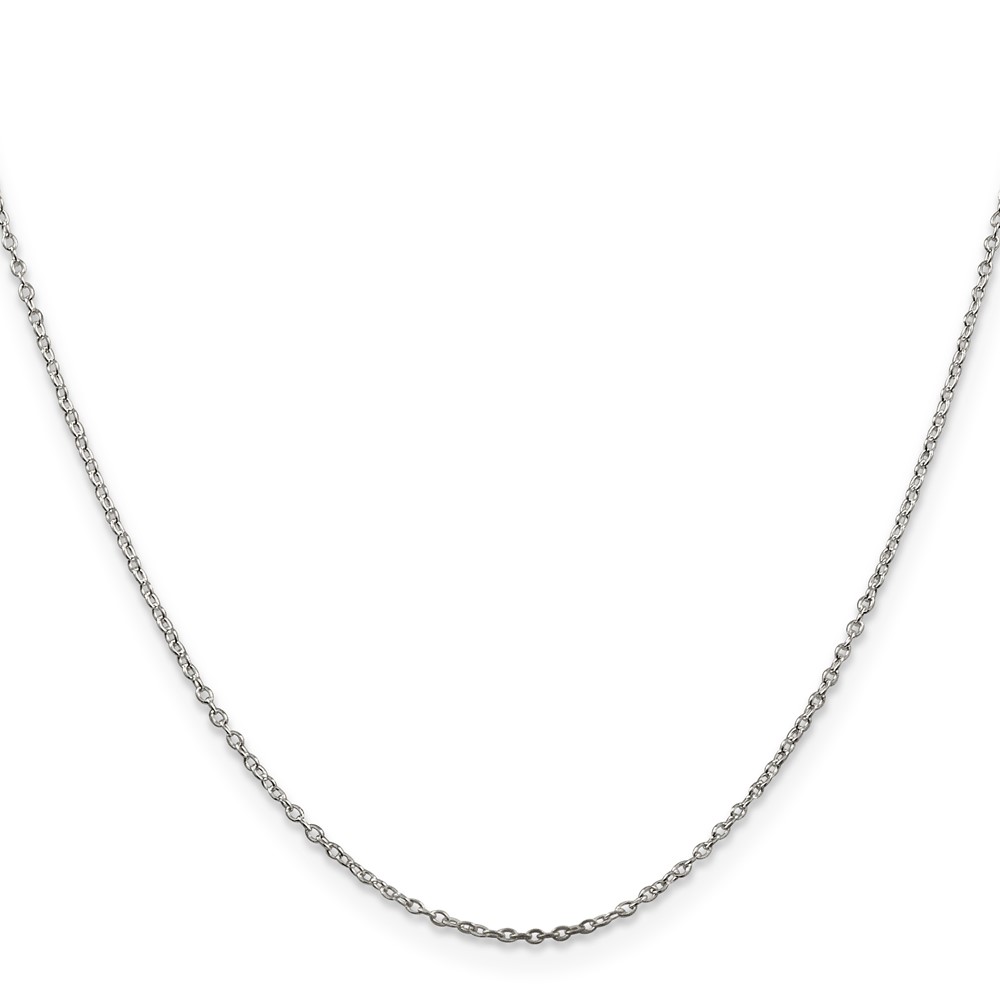 Sterling Silver 1mm Cable Chain (QCL025-18)