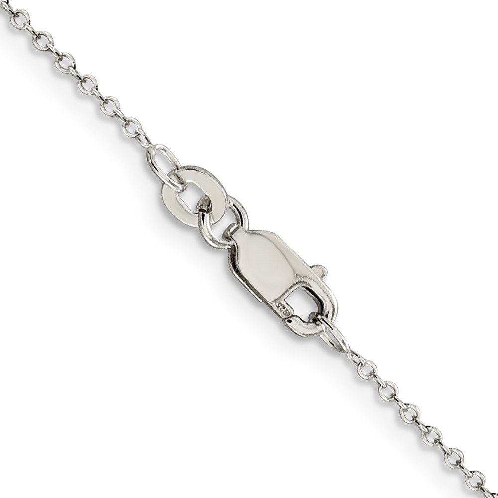Sterling Silver 1mm Cable Chain (QCL025-18)