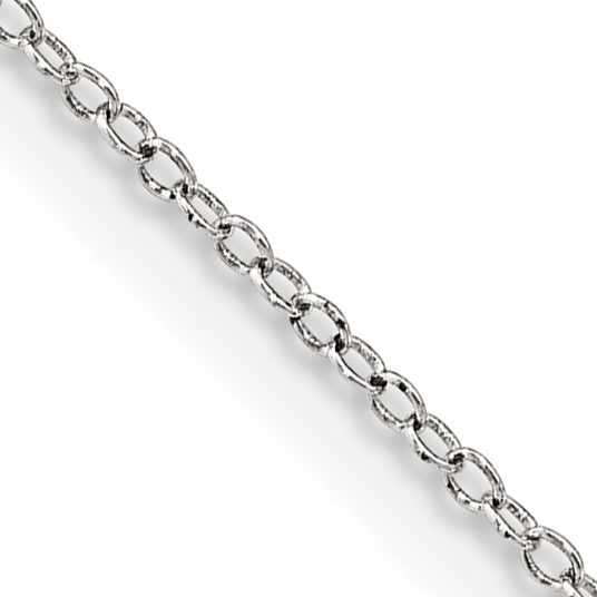 Sterling Silver 1mm Cable Chain (QCL025-14)
