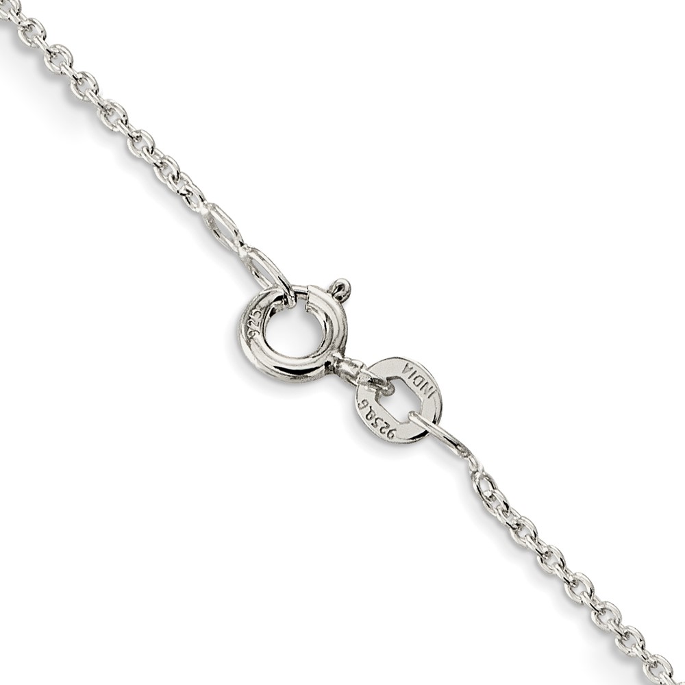Sterling Silver 1mm Cable Chain (QCL030-30)