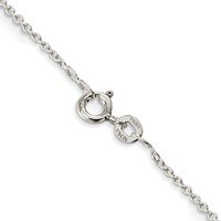 Sterling Silver 1mm Cable Chain view 3