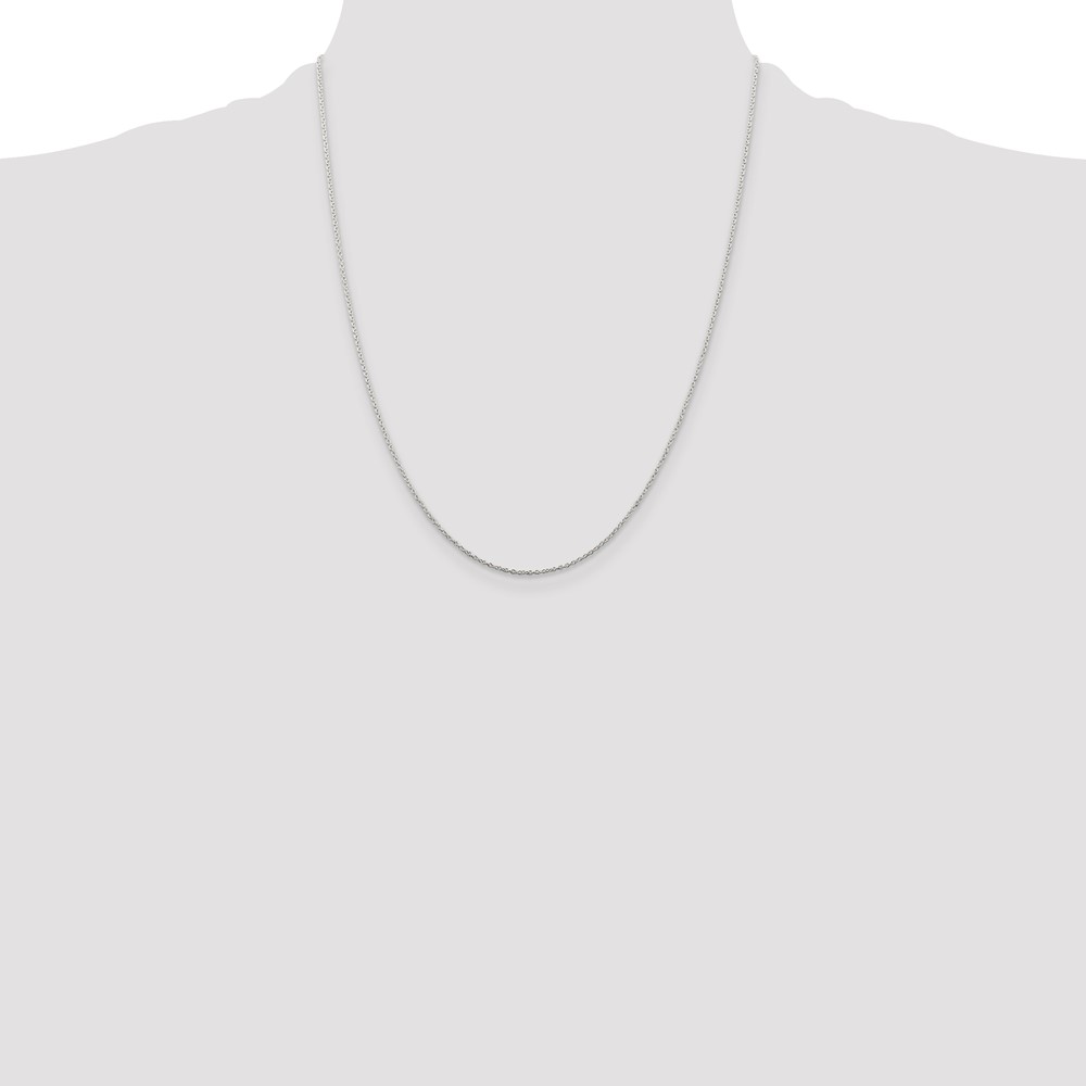 Sterling Silver 1mm Cable Chain (QCL030-22)