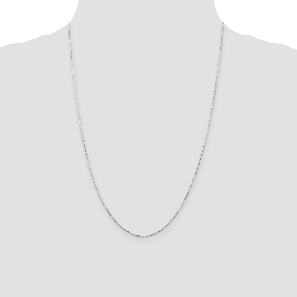 Sterling Silver 1mm Cable Chain (QCL030-24)