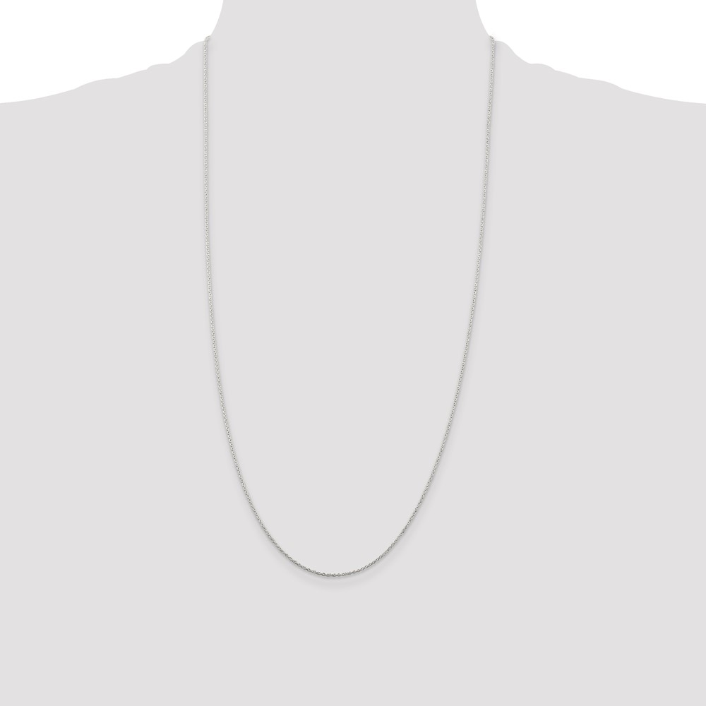 Sterling Silver 1mm Cable Chain (QCL030-28)