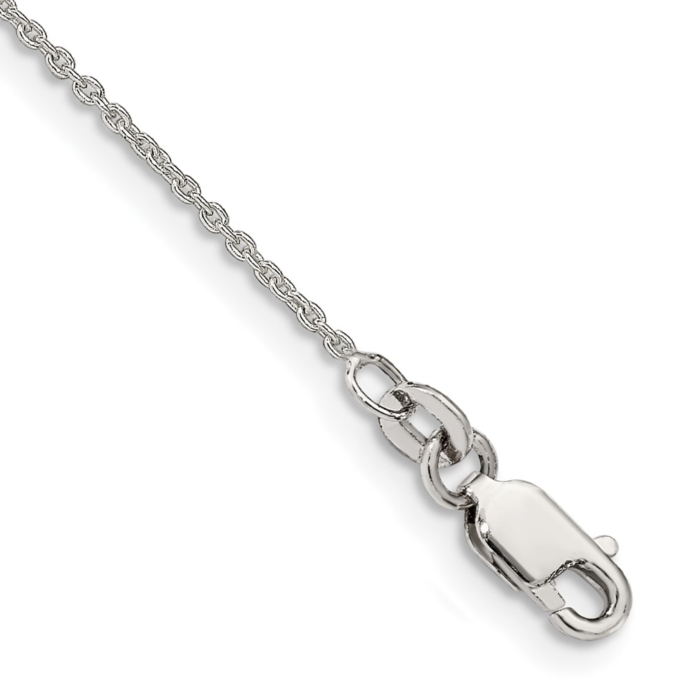 Sterling Silver 1mm Cable Chain Anklet (QCL030-9)