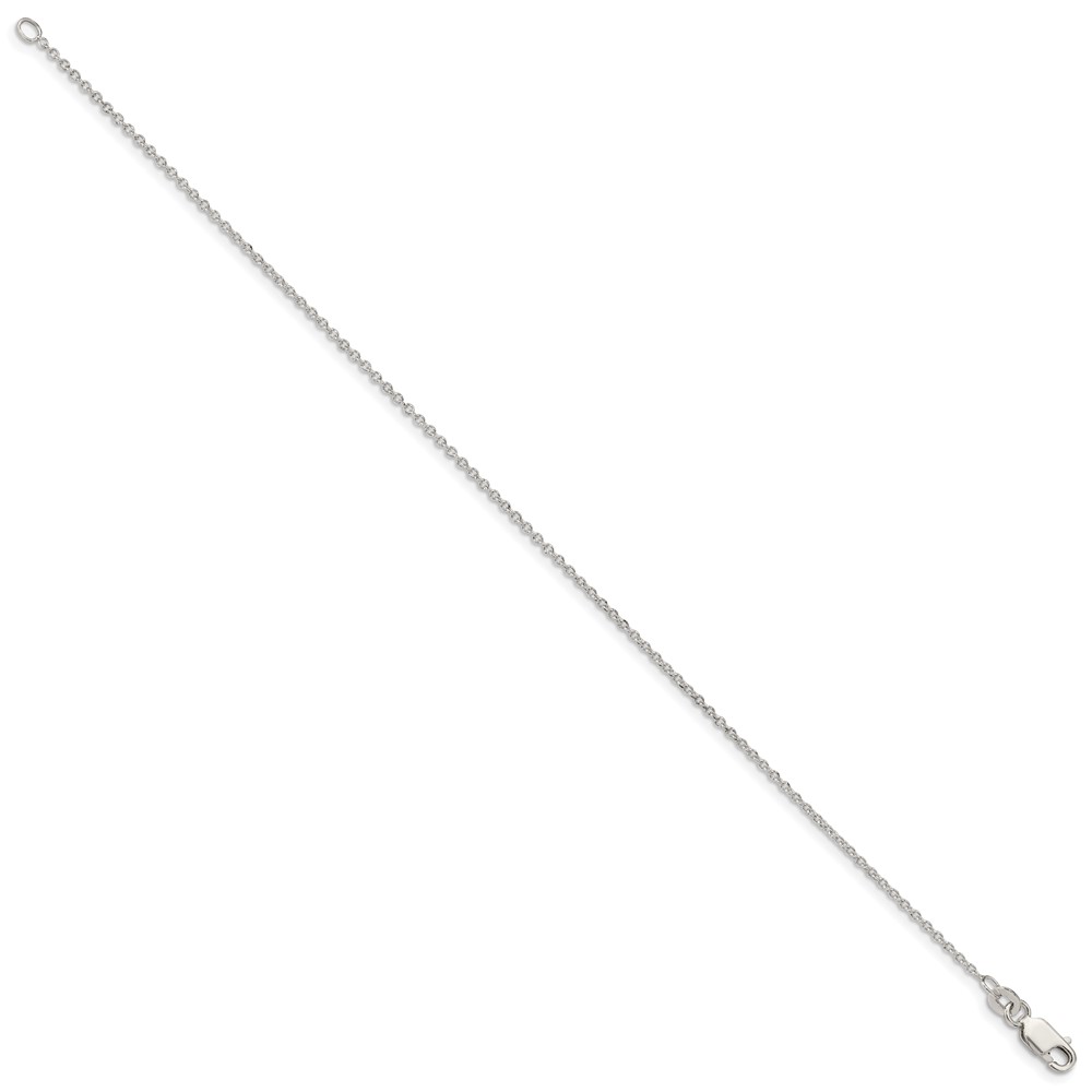 Sterling Silver 1.25mm Cable Chain Anklet (QCL035-9)