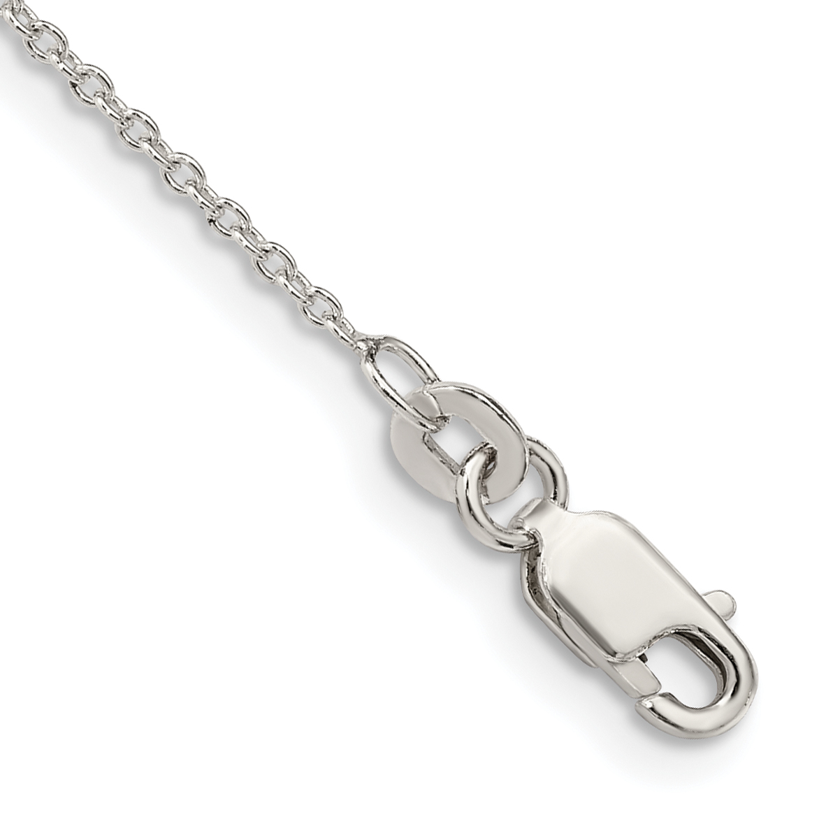 Sterling Silver 1.25mm Cable Chain Anklet (QCL035-10)
