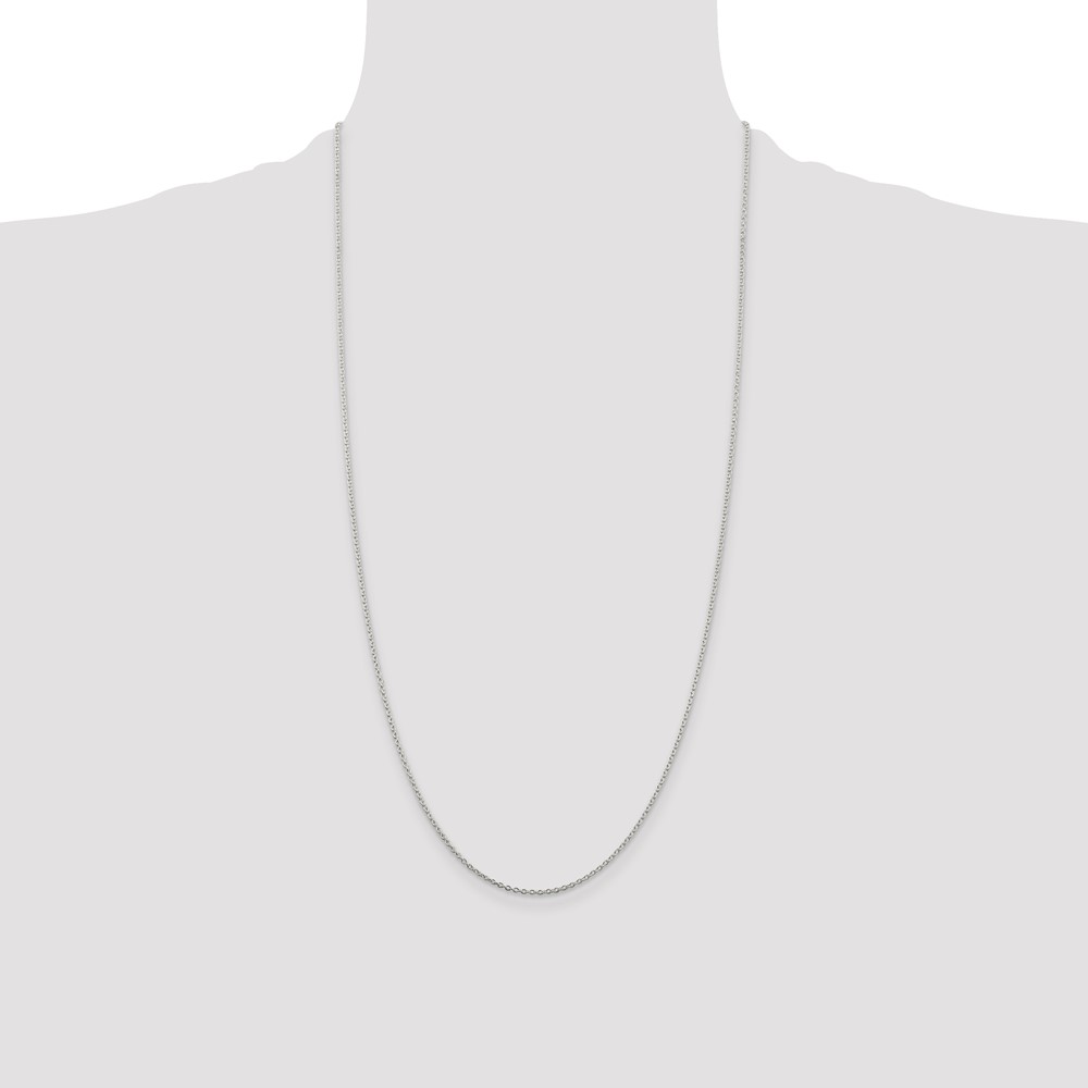 Sterling Silver 1.5mm Cable Chain (QCL040-28)
