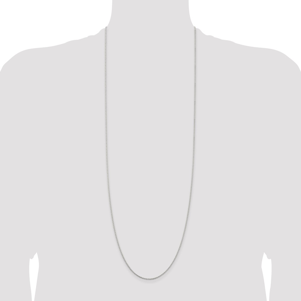 Sterling Silver 1.5mm Cable Chain (QCL040-36)