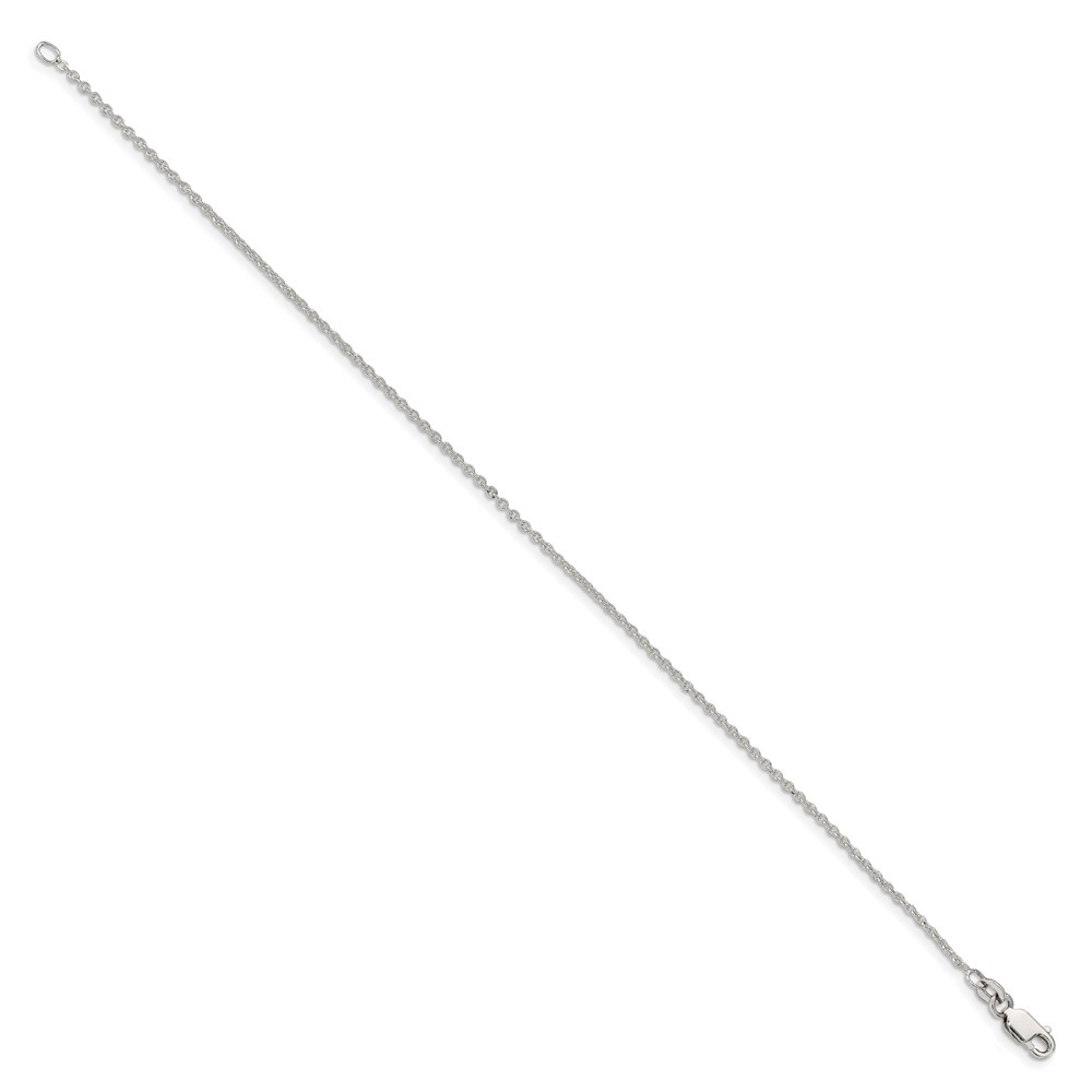 Sterling Silver 1.5mm Cable Chain Anklet (QCL040-9)