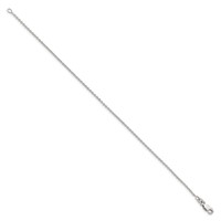 Sterling Silver 1.5mm Cable Chain view 2