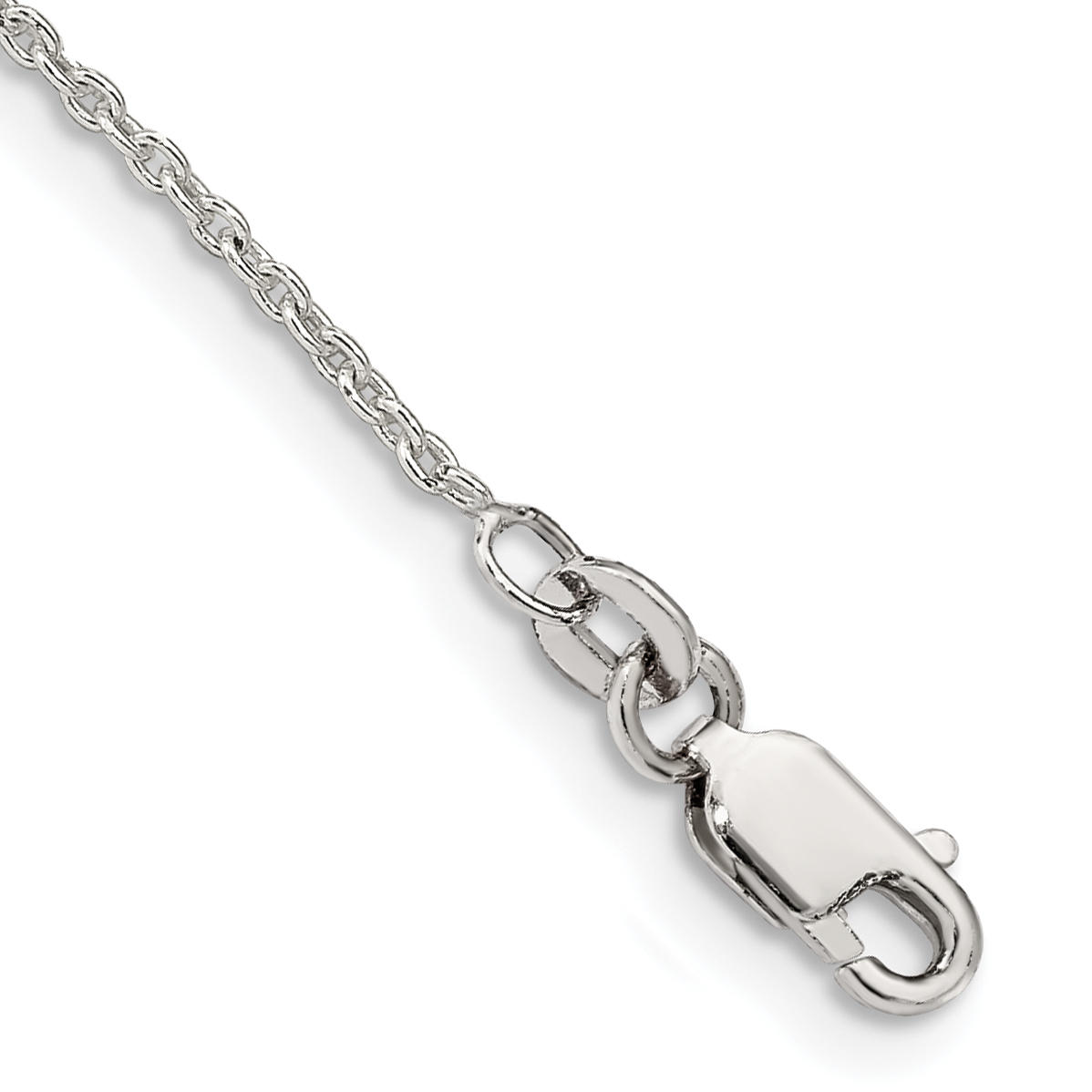 Sterling Silver 1.5mm Cable Chain Anklet (QCL040-9)