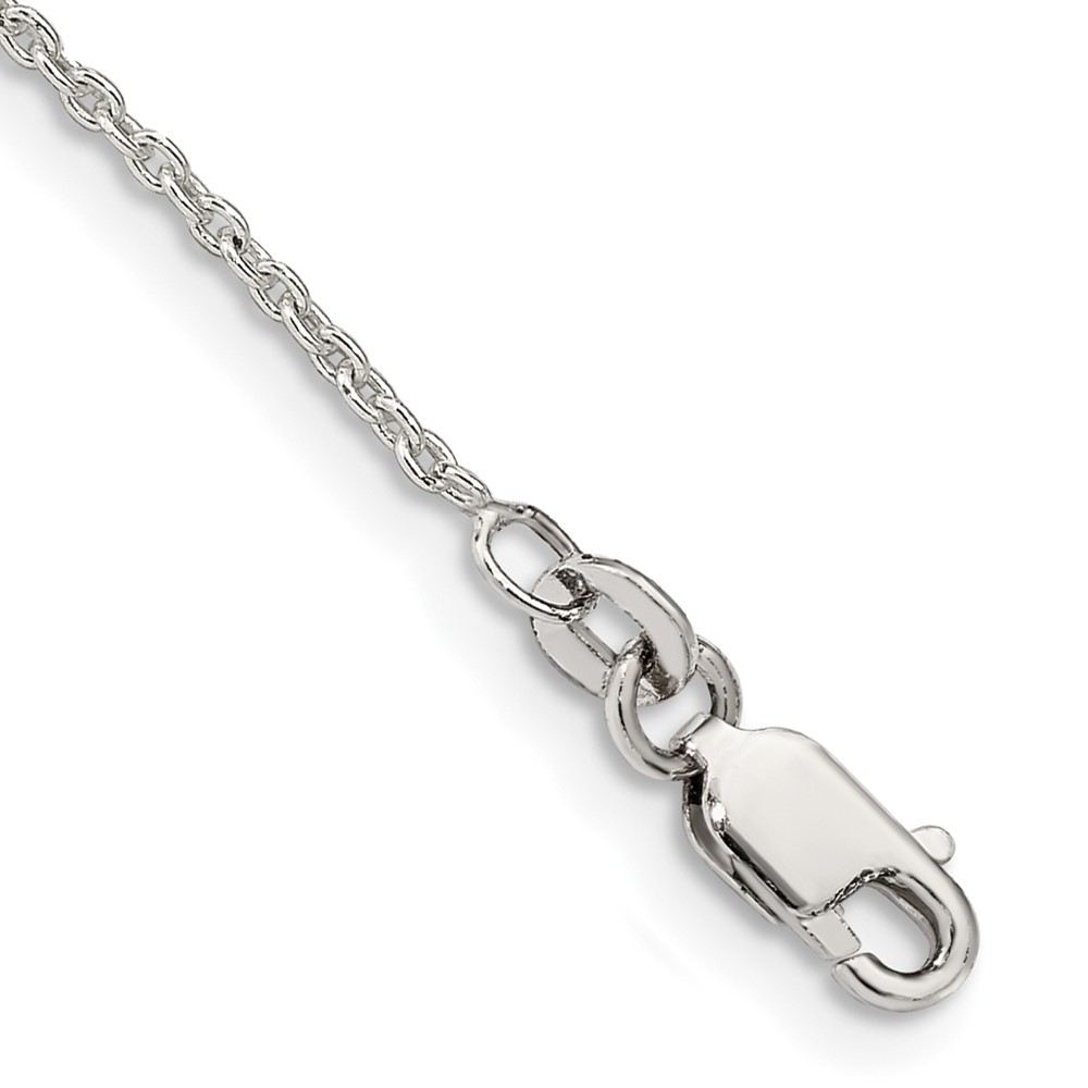 Sterling Silver 1.5mm Cable Chain Anklet (QCL040-9)