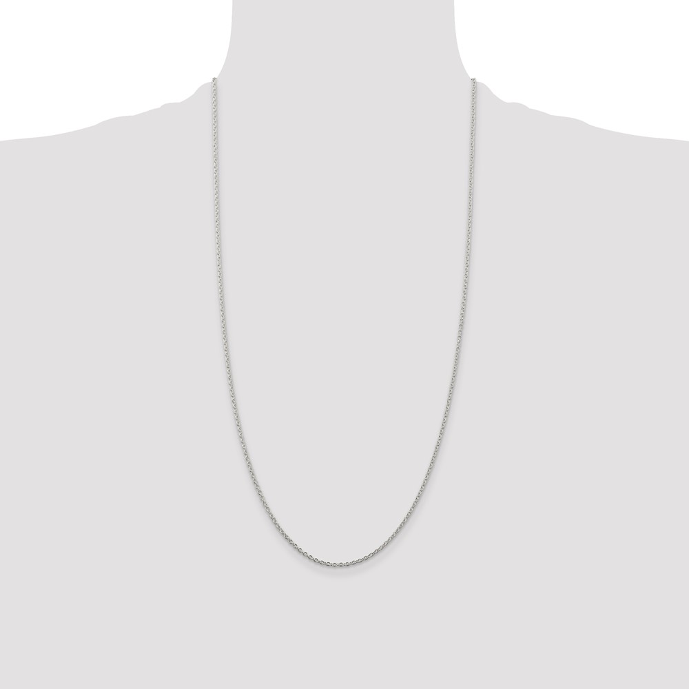 Sterling Silver 1.95mm Cable Chain (QCL050-28)