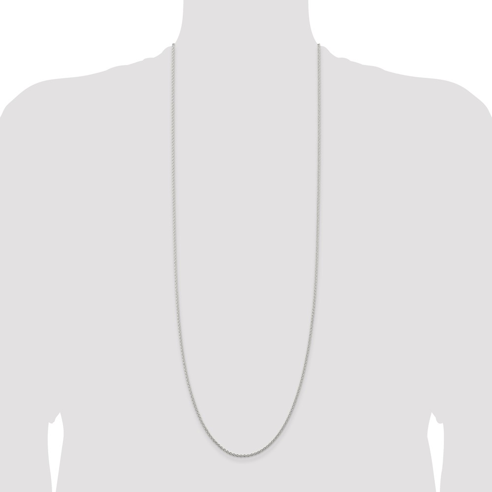 Sterling Silver 1.95mm Cable Chain (QCL050-36)