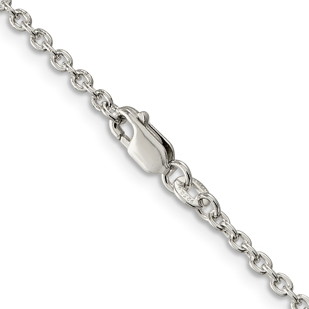Sterling Silver 2.25mm Cable Chain (QCL060-30)