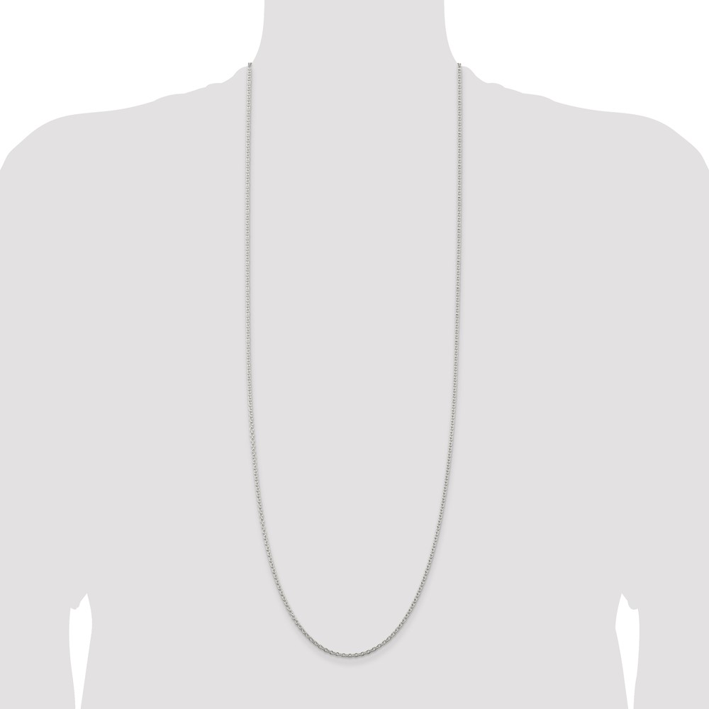 Sterling Silver 2.25mm Cable Chain (QCL060-36)