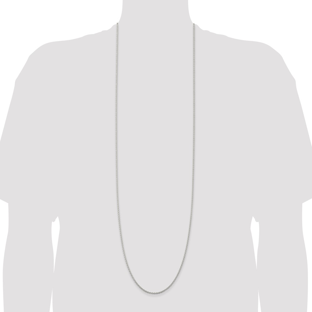 Sterling Silver 2.25mm Cable Chain (QCL060-42)