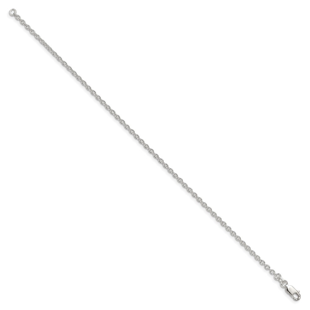 Sterling Silver 2.25mm Cable Chain (QCL060-7)