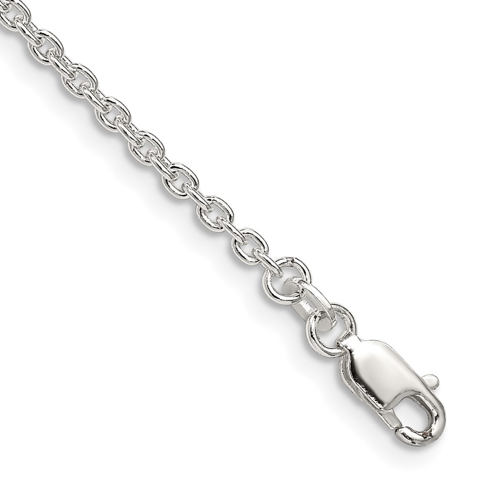 Sterling Silver 2.25mm Cable Chain (QCL060-7)