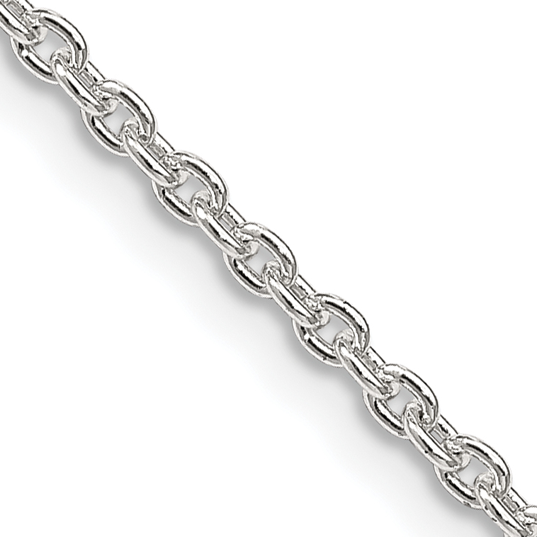 Sterling Silver 2.25mm Cable Chain (QCL060-16)
