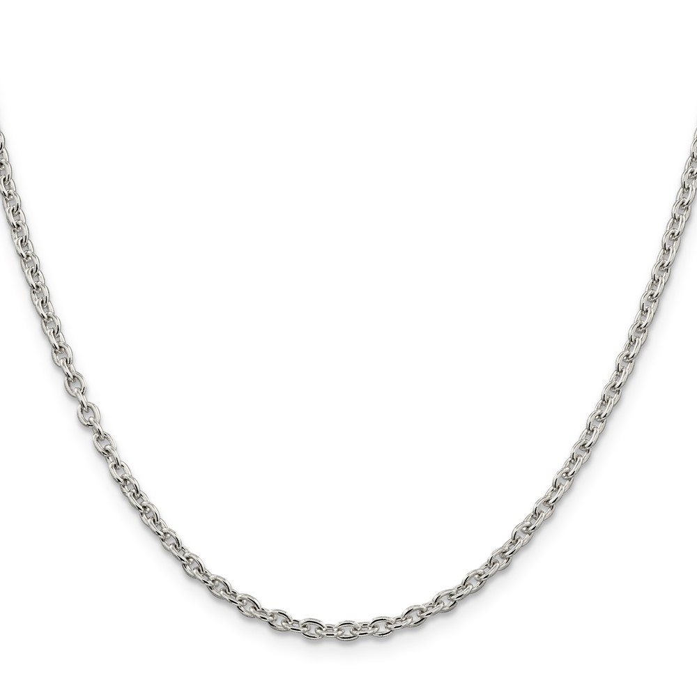 Sterling Silver 2.75mm Cable Chain (QCL080-28)