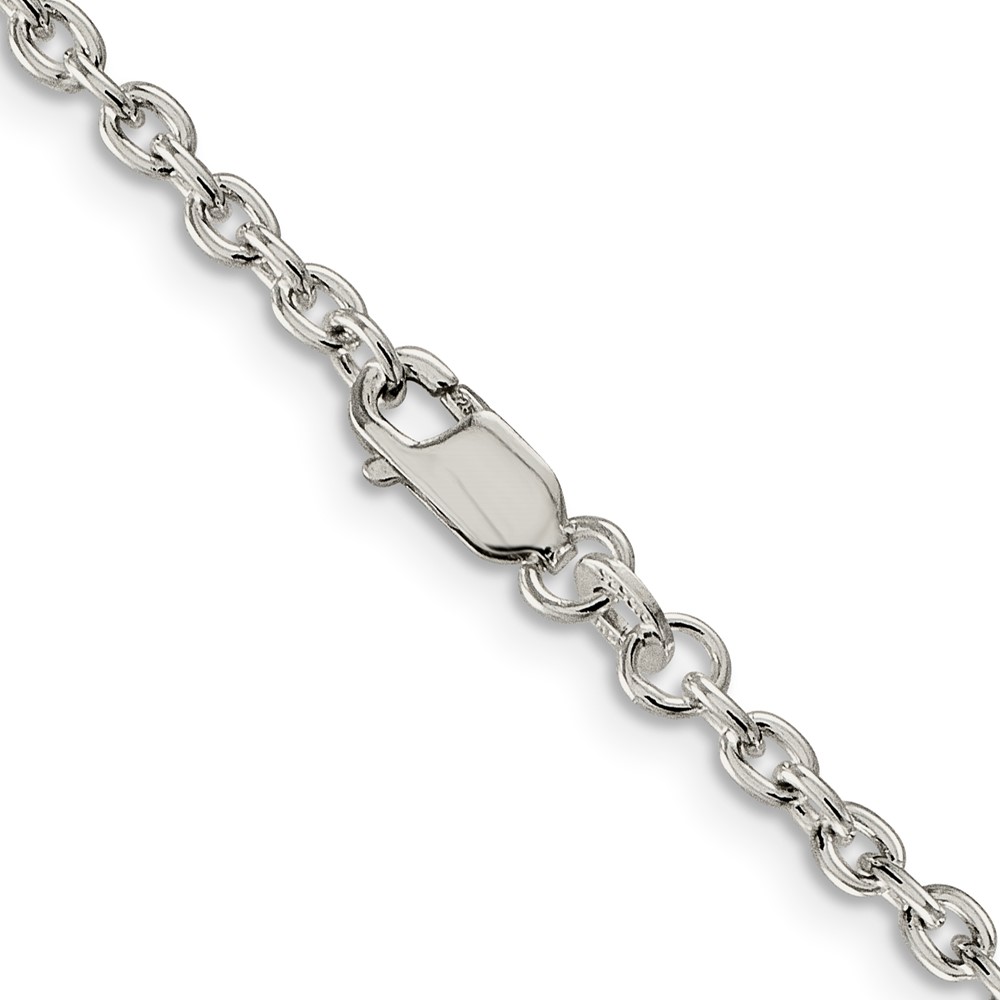 Sterling Silver 2.75mm Cable Chain (QCL080-28)
