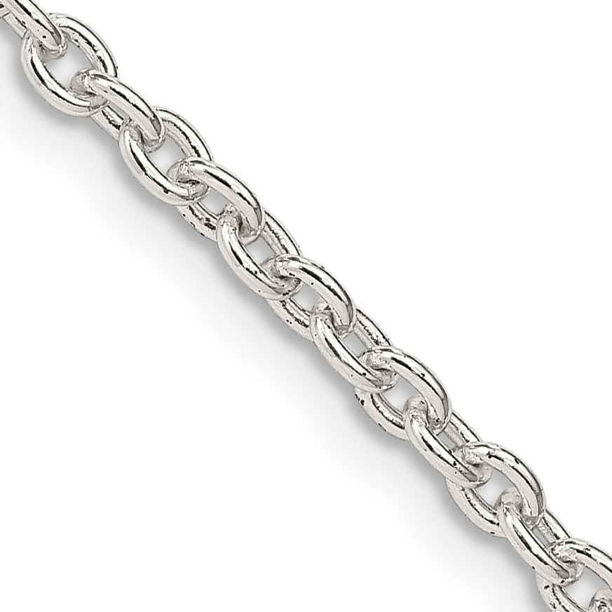 Sterling Silver 2.75mm Cable Chain (QCL080-20)