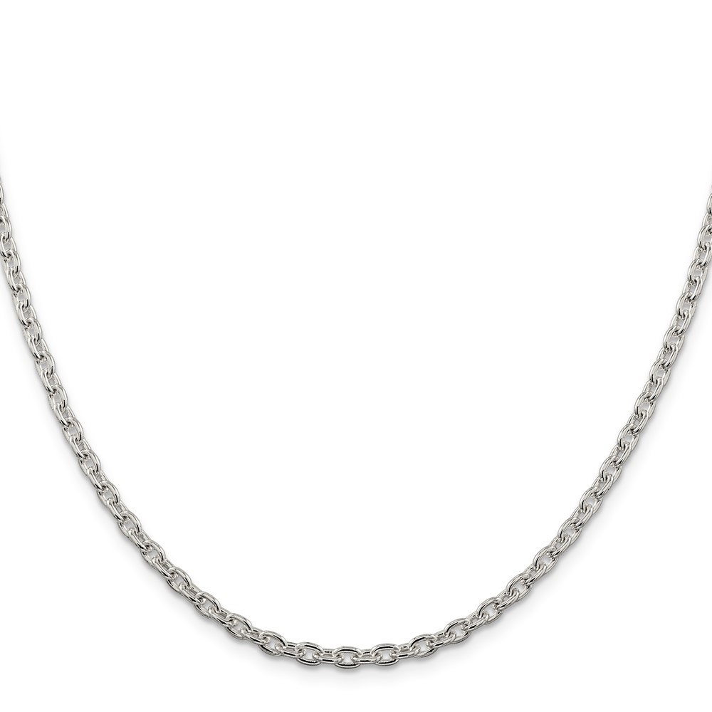 Sterling Silver 3.5mm Cable Chain (QCL100-18)